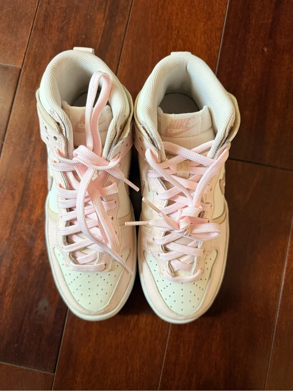 Brand New Nike Dunk High Up in Sail Light Soft Pink